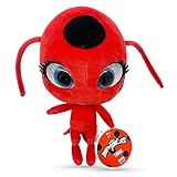 Miraculous Ladybug - Kwami Mon Ami Tikki 24 cm Ladybug Plush Toys for Kids, Super Soft Stuffed Toy...