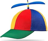 Hatstar Bunte Propeller Mütze | Lustige Propellerkappe | Hubschraubermütze | Hubschrauber Kappe |...