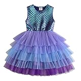 VIKITA Mädchen Kleider Meerjungfrau Prinzessin Tüll Party Hochzeit Kleid SH4599 4T