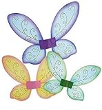 KarnevalsTeufel Elfenflügel, Feenflügel, Schmetterlingsflügel in 3 erhältlich, Märchen, Elfen,...