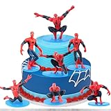 Spider-man Cake Topper, Avengers Mini Figuren Set 7 Pcs Spider-man Topper Spider-boy...