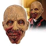 Yearsahrk Horror Zombie Maske Gesichts Monster Maske Zombie Kostüm Latex Maske Karneval Halloween...