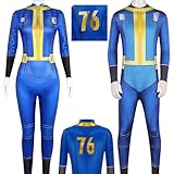 Lkmieos Vault 33 Lucy Cosplay-Overall, Lucy Fallout-Kostüm, komplettes Set, Uniform für Herren...