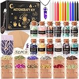 MULEVIP Starter Witch Kit 52 Stück Witchcraft Kit,Kerzen...