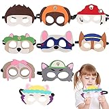 Paw Dog Patrol Masken Party Favors für Kindergeburtstag Party Dekoration, 9 Stück Dog Patrol...