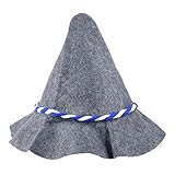 Schramm® 1 Stück Seppelhut blau-weiße Kordel Filzhut Bayern Trachtenhut Seppelhüte Hut Bier