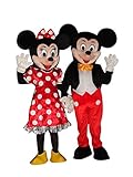 Mickey Maus und Minnie Maus, Halloween, Erwachsene, Maskottchen-Kostüm Cosplay (Mickey Mouse und...