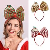 Jovono weihnachtshaarreifen erwachsene Weihnachts-Schleifen-Stirnband, 3-teilig,...