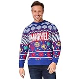 Marvel Weihnachtspulli Herren Teenager, Christmas Sweater Männer Lustige Weihnachtspullover M bis...