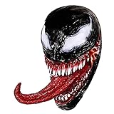 Hworks Venom Headwear Party Latex Mask Scary Cosplay Costume Props for Halloween