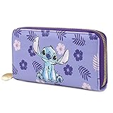 Disney Geldbörse für Damen, Stitch, Geldbörse, Geschenkidee für Damen, violett, one Size, Mit...