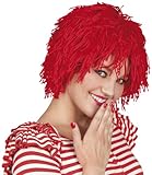 Boland 86204 - Perücke Fuzz, Unisex, Clown, Kobolt, mittellange Zottelmähne, rote Haare, Kostüm,...