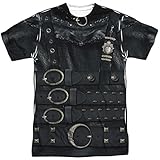 Edward Scissorhands - Herren Edward Kostüm (vorne / hinten Print) T-Shirt, Large, White