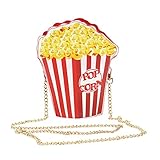 Demiawaking Popcorn Kostüm Umhängetaschen Popcorn Tasche Damen Schultertasche Messenger Bags...