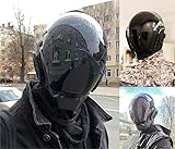 QJYZHAN Cyberpunk Maske, Futuristische Techwear Helm Coole Cyber Maske, Coole Maske Cosplay Zubehör...
