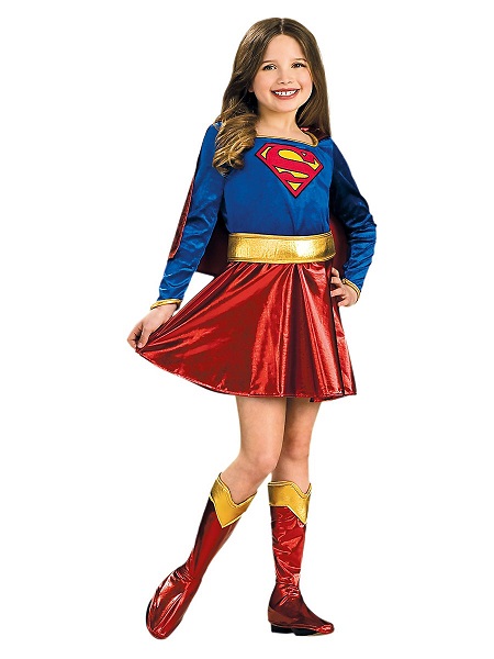 Kinderkostüm Fasching Karneval Mädchen Supergirl