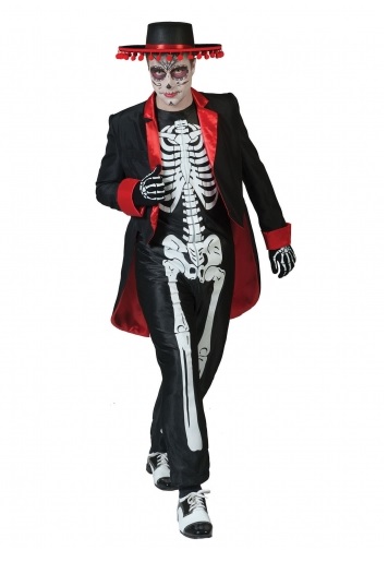 Tag der Toten Dia de los Muertos Kostüm Herren