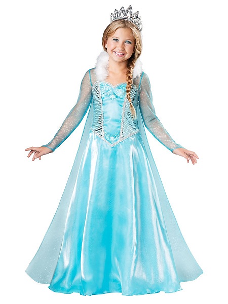 Eiskönigin Kostüm Kleid Kinder Mädchen