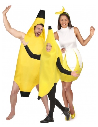 Gruppenkostüm Fasching Karneval Halloween Banane 3 Personen