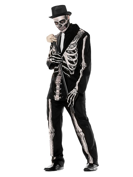Halloween Kostüm Herren Skelett