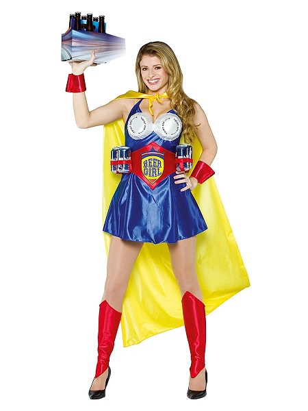 Lustiges Kostüm Damen Frauen Beer Girl