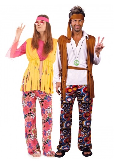 Partnerkostüm Pärchen Paar Kostüm Hippie