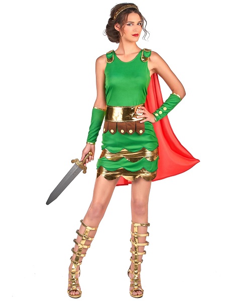 Römerin Kostüm für Damen Römer Gladiator Kostüm Frauen