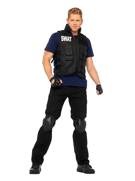 SWAT Kostüm Herren Männer Erwachsene