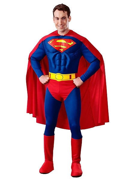 Superman Kostüm Herren Männer Erwachsene