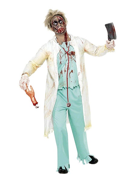 Zombie Kostüm Herren Arzt Chirurg Männer