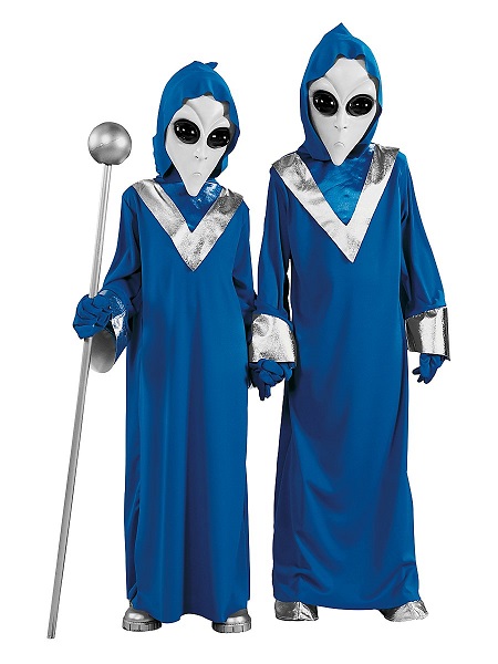 Alien Kostüm Kinder Jungen Mädchen