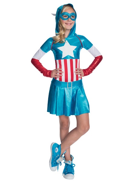 Captain America Kostüm Mädchen Kinder