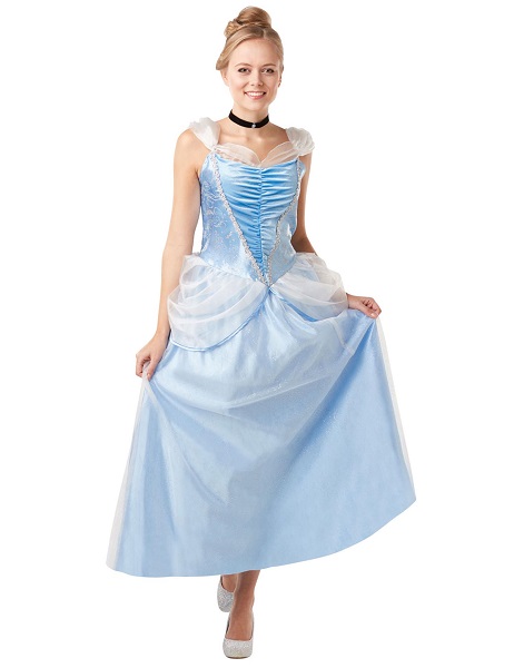 Cinderella Kleid Kostüm Damen Frauen Erwachsene hellblau