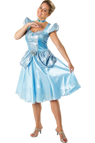 Cinderella Kostüm Kleid Damen Frauen Aschenputtel Aschenbrödel