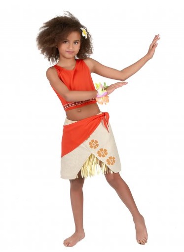 Hawaii Kostüm Kinder Mädchen Bastrock