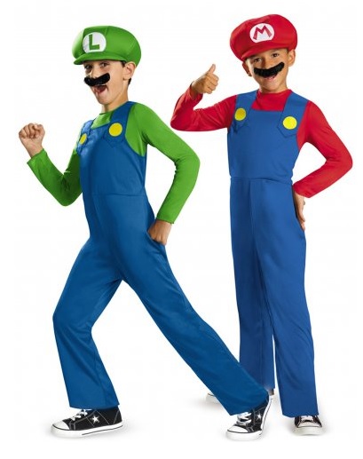 Mario und Luigi Kostüm Kinder Jungen