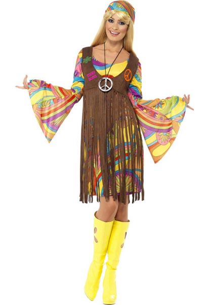 70er Jahre Hippie Kostum Fur Damen Herren Kinder Gunstig Kaufen