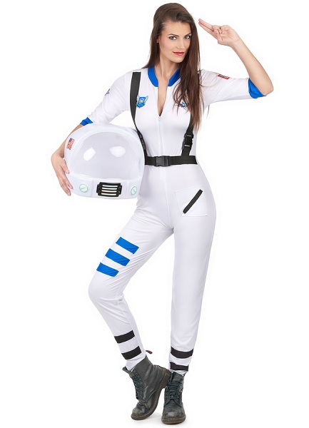 Astronauten Kostüm Damen Astronautin Frauen Erwachsene