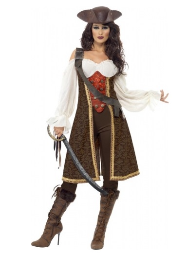 Captain Jack Sparrow Kostüm Damen Frauen Erwachsene