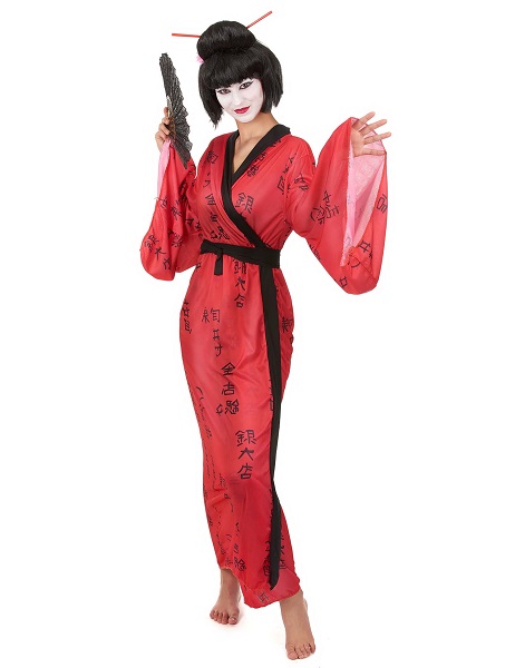 Geisha Kostüm Damen Frauen Erwachsene