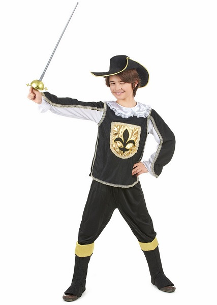 FIESTAS GUIRCA Musketier Porthos Kostüm Für Jungen – Komplett-Set Mit Hemd & Hose, Größe 3-4 Jahre