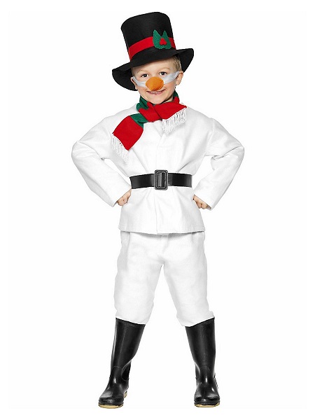 Schneemann Kostüm Kinder Jungen Mädchen