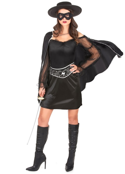 Zorro Kostüm Damen Frauen Erwachsene