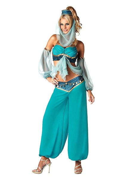 Bezaubernde Jeannie Kostüm Kleid Damen Frauen Erwachsene