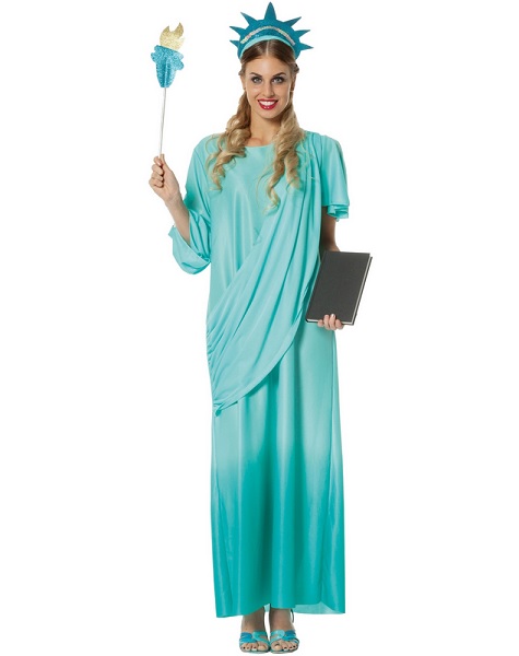 Freiheitsstatue Kostüm Damen Frauen Erwachsene Statue of Liberty