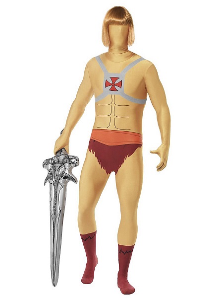 He-Man Kostüm Jumpsuit Ganzkörperkostüm Ganzkörperanzug Morphsuit Onesie Herren