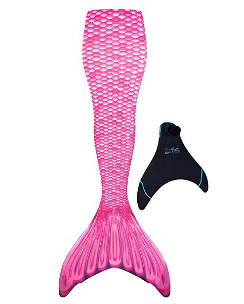 Meerjungfrauenflosse zum Schwimmen kaufen Damen Kinder rosa pink