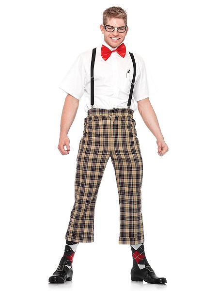 Nerd Kostüm Herren Männer Erwachsene Streber