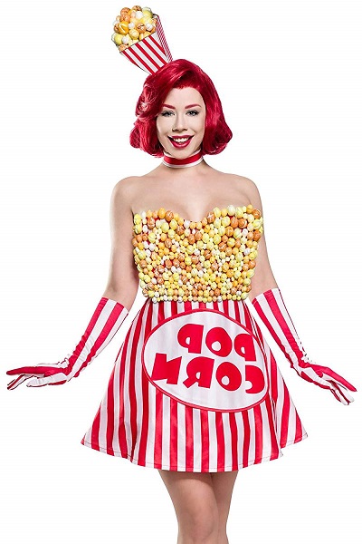 Popcorn Kostüm Damen Frauen Erwachsene